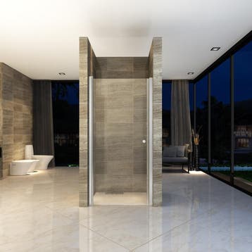 BWS Douchedeur | Hayes | 90x190cm | 6mm Helder Glas |, Ophalen of Verzenden, Nieuw, Chroom, Douche