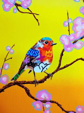 GuS Saint-AmouR - STreEt BirD, Antiek en Kunst