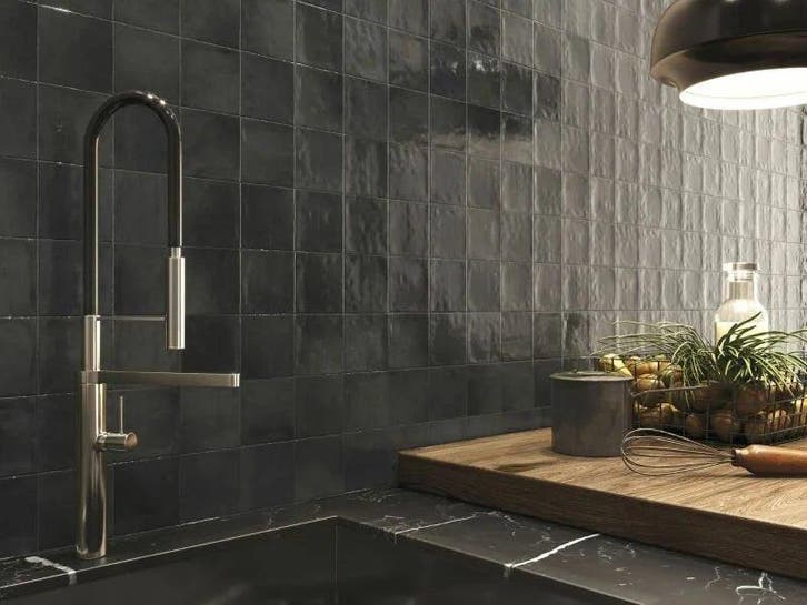 Wandtegel Ragno Zellige Handvorm Antraciet 10x10, Doe-het-zelf en Bouw, Tegels, Minder dan 20 cm, Minder dan 20 cm, 10 m² of meer