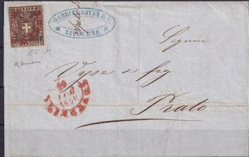 Italiaanse oude staten - Toscane 1860 - 1860 28 februari 10, Postzegels en Munten, Gestempeld