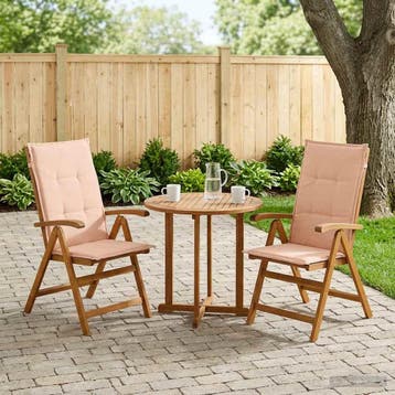 vidaXL Ligstoelen voor Tuin 2 st Naturel Massief Acacia Hout, Verzenden