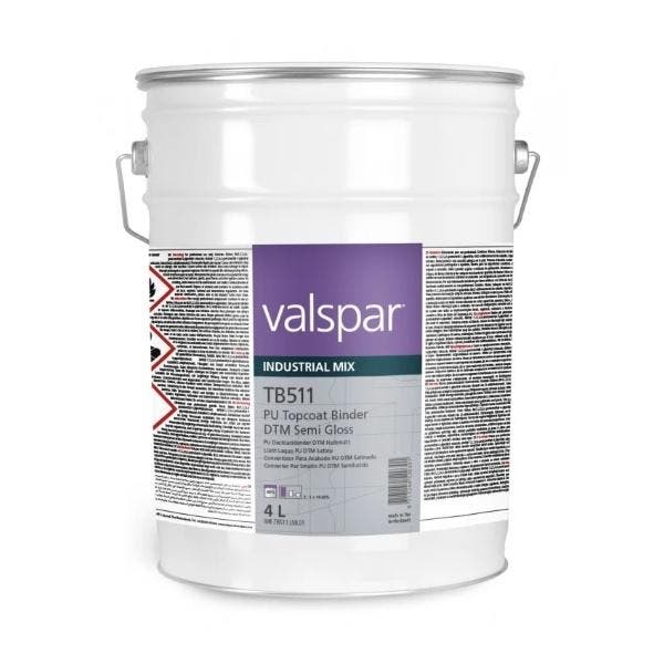 4L TB511 PU Topcoat binder DTM semi gloss Valspar VIM, Autos : Divers, Outils de voiture, Envoi