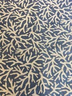 Exclusieve stof met zee-coralen in dubbele hoogte zonder