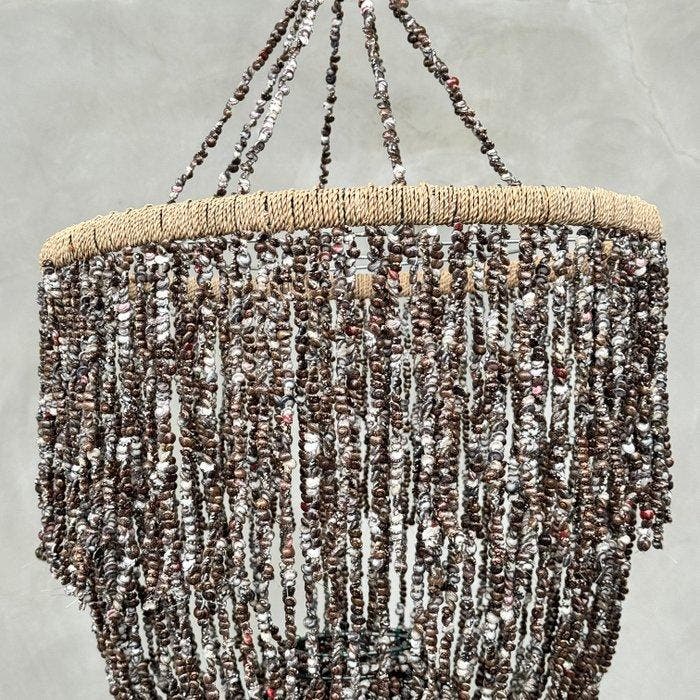 NO RESERVE PRICE - SL19 - Stunning Shell Chandelier - Lustre, Antiquités & Art, Art | Objets design