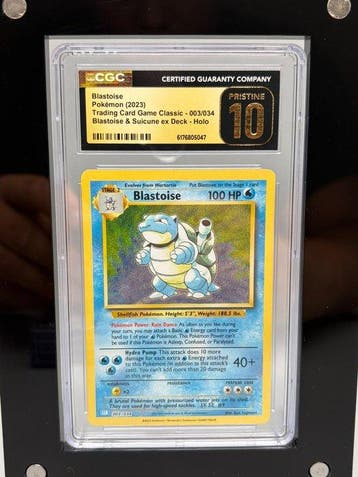 Pokémon Graded card - Tortank Holo - CGC Pristine 10