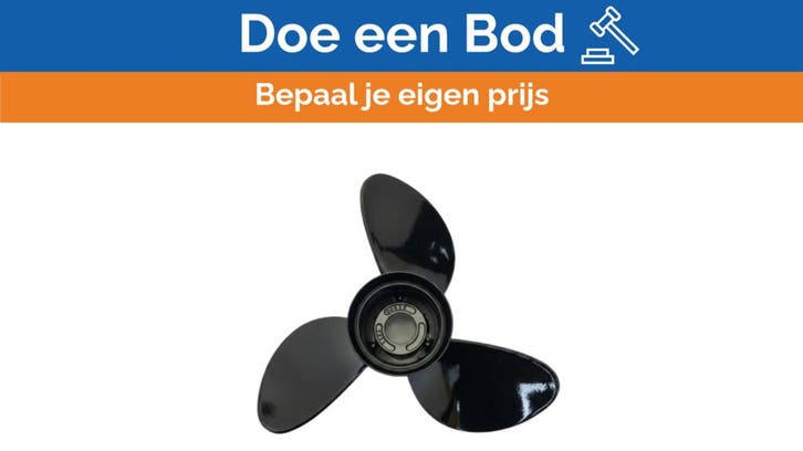 Bieden: Michigan Vortex 3-Blade Aluminium Propeller 11 3/4, Watersport en Boten, Bootonderdelen, Ophalen of Verzenden