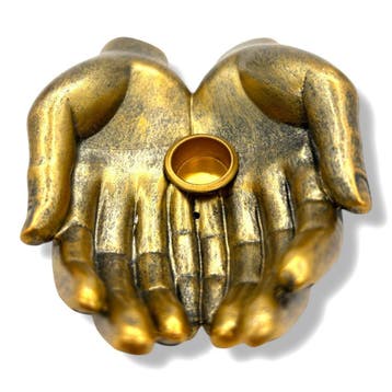 Wierookhouder Gouden Handen – Luxe en Harmonie in één, Ophalen of Verzenden, Nieuw