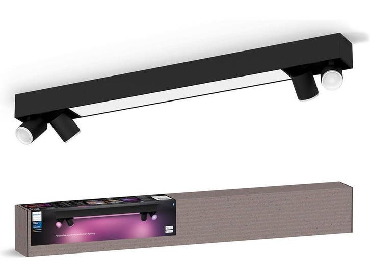 Philips Hue Centris - opbouwspot - 4-spots - zwart, Huis en Inrichting, Lampen | Spots, Zo goed als nieuw, Verzenden