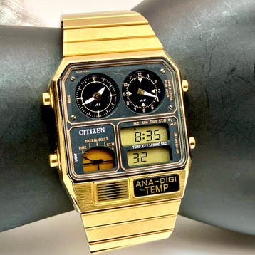 Citizen - ANA-DIGI TEMP – Gold Tone - Sans prix de réserve -