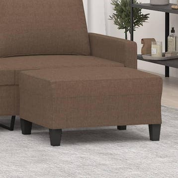 vidaXL Voetenbank 70x55x41 cm stof bruin, Verzenden