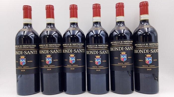 2019 Biondi Santi, Tenuta Greppo - Brunello di Montalcino -, Verzamelen, Wijnen