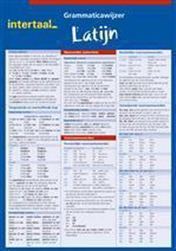 Grammaticawijzer Latijn uitklapkaart 9789054517054 Intertaal, Boeken, Schoolboeken, Verzenden, Zo goed als nieuw, Intertaal