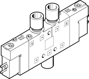Festo 5/3 Échappement DAir Électrovanne M5 180L/Min -, Verzenden