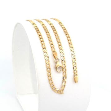 Vieri - Halsketting - Solid Links - 50 cm - 18 karaat Geel, Nieuw