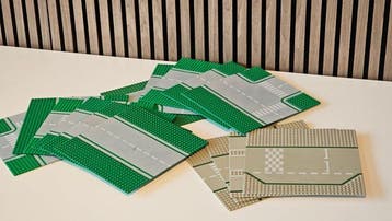 Lego Grondplaten - 16x Wegplaten
