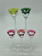 Val Saint Lambert - Verre à vin (5) - Cristal, Antiquités & Art