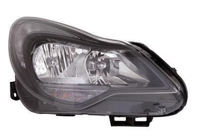 Opel Corsa D 2011-2013 Zwart Koplamp Rechts (Koplampen), Auto-onderdelen, Verlichting, Nieuw, Opel, Verzenden