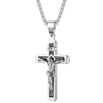 Fako Bijoux - Cubaans Kruis Jesus Voor Mannen - HD Ketting, Verzenden, Nieuw
