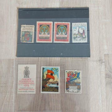 Zweden Gedenkzegels, West-Duitsland 1951 Posthoorn - lot, Gestempeld