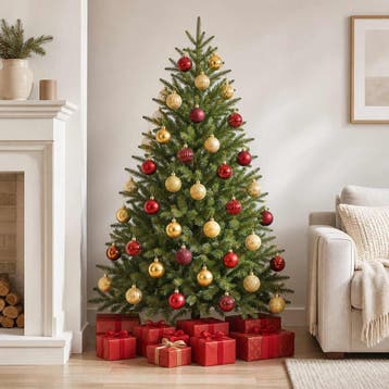 vidaXL Kerstballenset 75 st Goud en wijnrood 6 cm, Verzenden, Nieuw