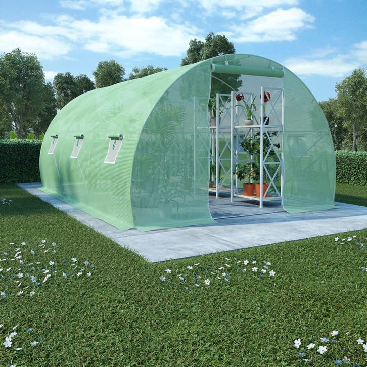 vidaXL Kas 13,5 m² 450x300x200 cm, Tuin en Terras, Kassen, Nieuw, Verzenden