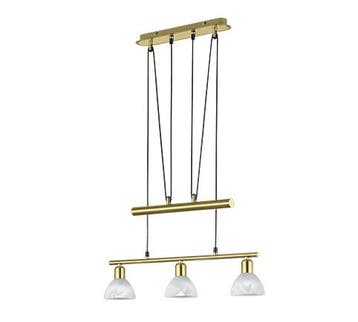 Trio LEVISTO hanglamp | LED | E14 Fitting | messing mat met, Verzenden, Nieuw