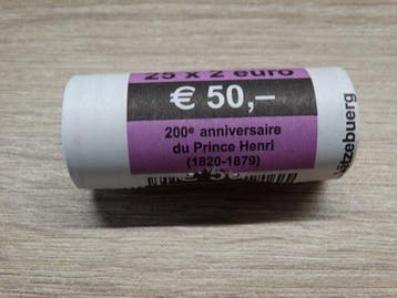 Luxemburg. 2 Euro 2020 Prince Henri (25 stuks) in zichtrol