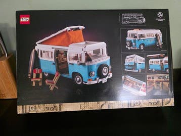 Lego Set - 10279 - Icons - Volkswagen T2 Kampeerbus, Nieuw