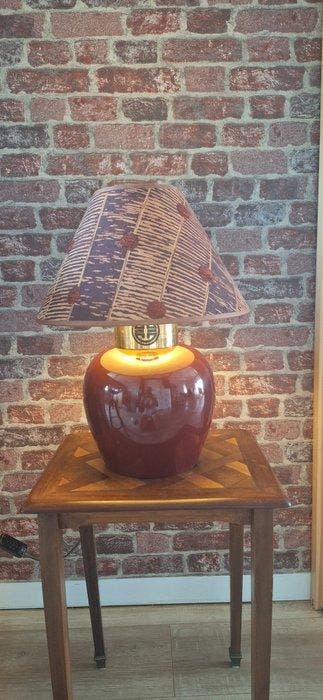 Tafellamp - glazuurkeramiek - Postmoderne lamp