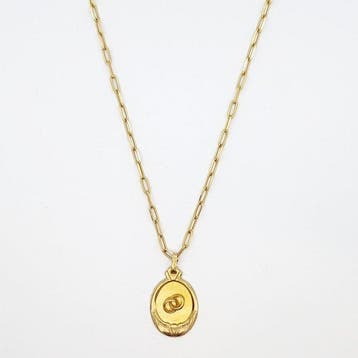 Collier avec pendentif - 18 carats Or jaune