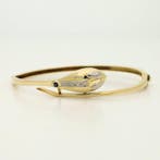 Armband - 18 karaat Geel goud, Witgoud Saffier - Diamant, Nieuw