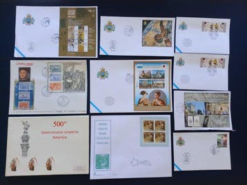 Italië - SAN MARINO Vaticaan ongeveer 300 tussen complete, Gestempeld