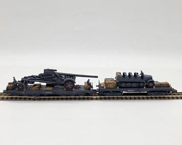 Resin N - Wagon de train miniature (2) - Transport lourd