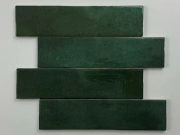 Wandtegel Groen 6x24,6cm (Muurtegels, Afbouwmaterialen), Doe-het-zelf en Bouw, Tegels, Nieuw, 20 tot 40 cm, 10 m² of meer, Wandtegels