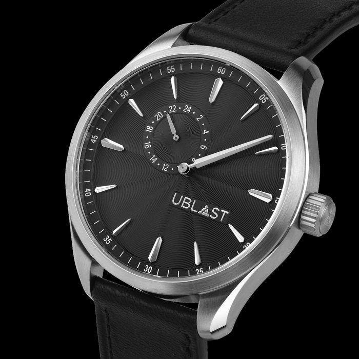 Ublast - Prestige - Sapphire Glass - REF.UBPRS42BK - Ltd., Handtassen en Accessoires, Horloges | Heren