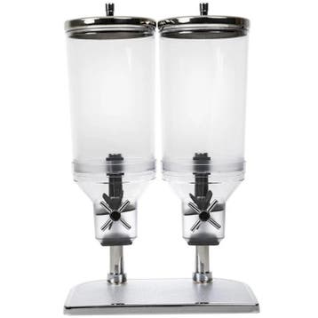 Ontbijtgranendispenser | RVS/Kunststof | 2x 4.5L |, Verzenden, Nieuw in verpakking
