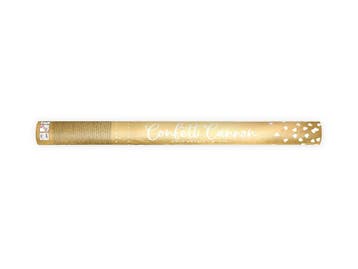 Confetti Kanon Hartjes Goud 60cm, Verzenden, Nieuw