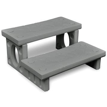 vidaXL Spatrap grijs, Verzenden