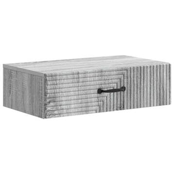 vidaXL Wandgemonteerde Zijtafel Grijs sonoma 59 x 34,5 x 17, Verzenden, Nieuw