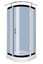 Sanifun douchecabine Renan 800 x 800 blauw glas, Doe-het-zelf en Bouw, Sanitair, Ophalen of Verzenden, Nieuw