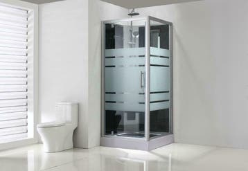 Thermo complete douchecabine 90x90x218 alu  5mm glas, Ophalen of Verzenden, Nieuw