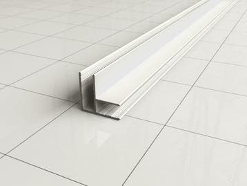 hoekprofiel tbv glaswand 1cm 200cm mat-wit, Doe-het-zelf en Bouw, Ophalen of Verzenden, Nieuw