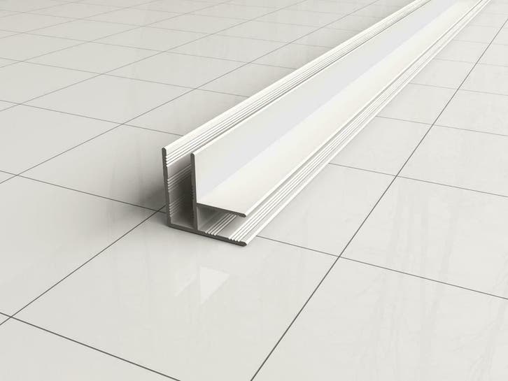 hoekprofiel tbv glaswand 1cm 200cm mat-wit, Bricolage & Construction, Sanitaire, Enlèvement ou Envoi