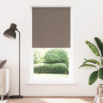 vidaXL Rolgordijn verduisterend koffie 110x210 cm, Verzenden