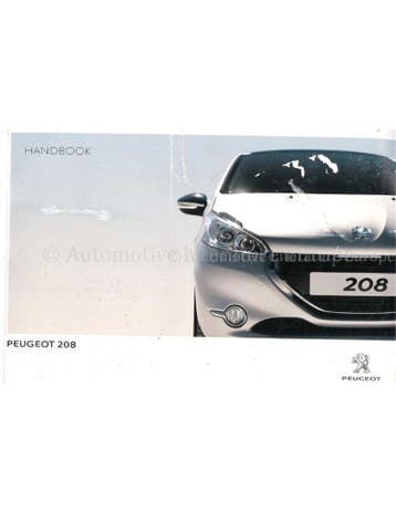 2015 PEUGEOT 208 INSTRUCTIEBOEKJE ENGELS