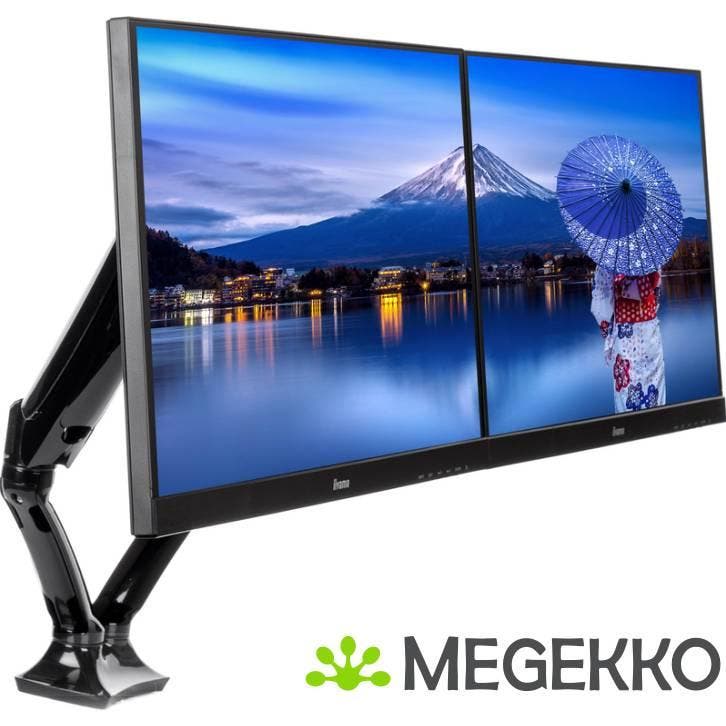 Iiyama DS3002C-B1 27  Dual Monitor Arm, Computers en Software, Overige Computers en Software, Nieuw, Verzenden