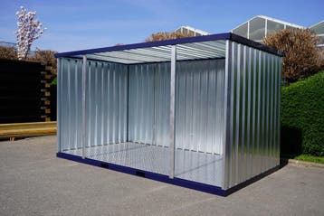 Fietsenberging van Zelfbouwocontainer | makkelijk in gebruik, Tuin en Terras, Nieuw