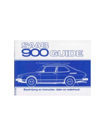 1979 SAAB 900 INSTRUCTIEBOEKJE NEDERLANDS