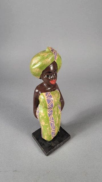Big mama Afrika van hout - Ivoorkust (Zonder minimumprijs)