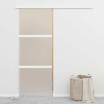 vidaXL Schuifdeur met zachte stops 76x205 cm ESG-glas en, Verzenden, Nieuw